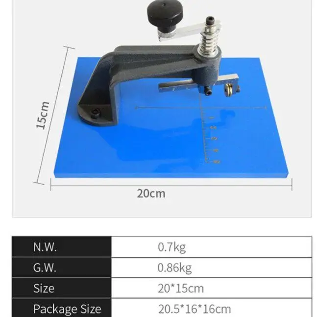 Household Manual Round Cutting Punch Tool Precise Circle Draw Cutter Glass Craft Cutting Accessory Kit