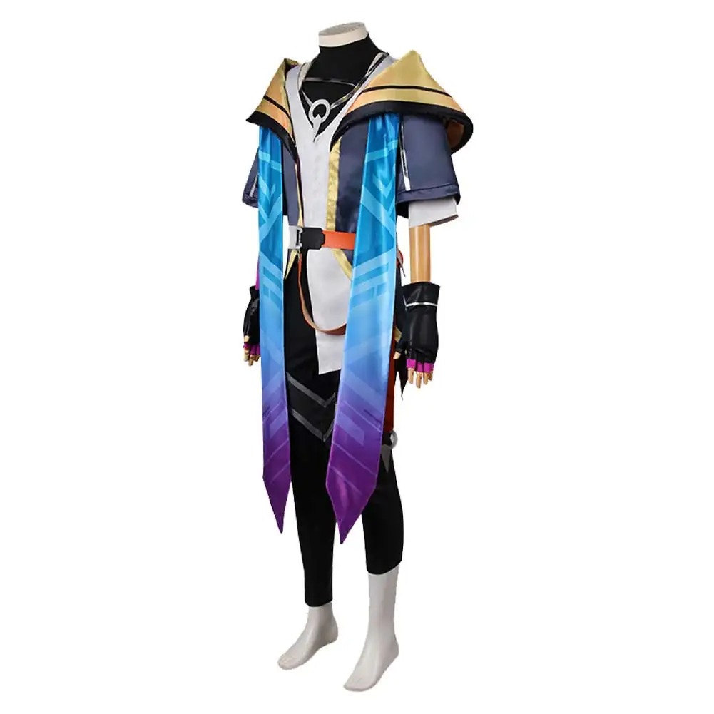 Männer cosplay herz stahl aphelios kostüm fantasie outfits spiel lol herz stahl aphelios verkleidung kostüm erwachsener männlicher halloween anzug