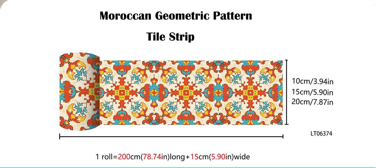 Neutral Geometric Tile Stickers Waterproof Removable Wall Decals for Kitchen Cabinet Stair Riser Skirting Home Decor
