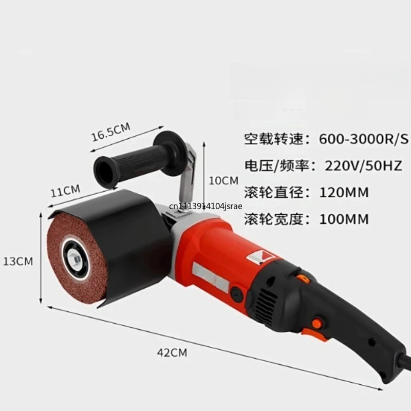 2200W 3000RPM Industrial Polisher Sander Wire‑Drawing Machine for Metal Wood Ceramic Tile Burnishing