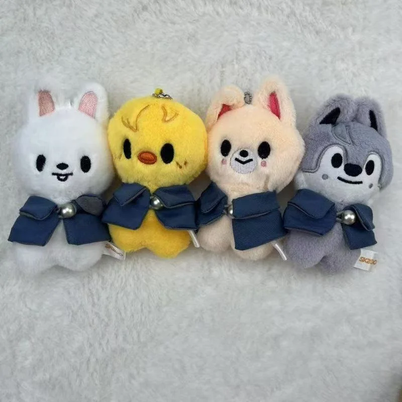 

Плюшевые игрушки SKZOO 10 см: Мягкая игрушка-волк Чан из Stray Kids, мультяшная плюшевая кукла, милый компаньон для детей, взрослых и фанатов, подарок