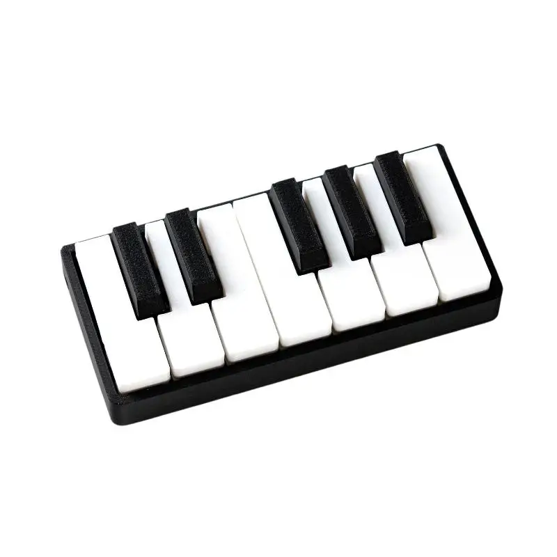 3D Printed PLA Press-Type Piano Keyboard Fidget Clicker Creative Sensory Toy for Party Favors Daily Stress Relief