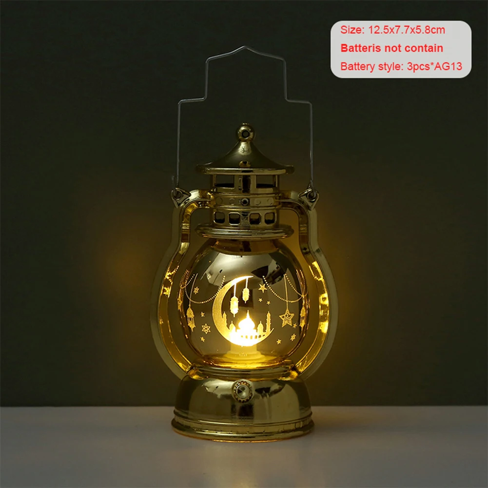 Portable Mini LED Keychain Lantern Design Key Chain Keyring Light Lamp Gift Ramadan Lantern For Muslim Islamic Party Decoration