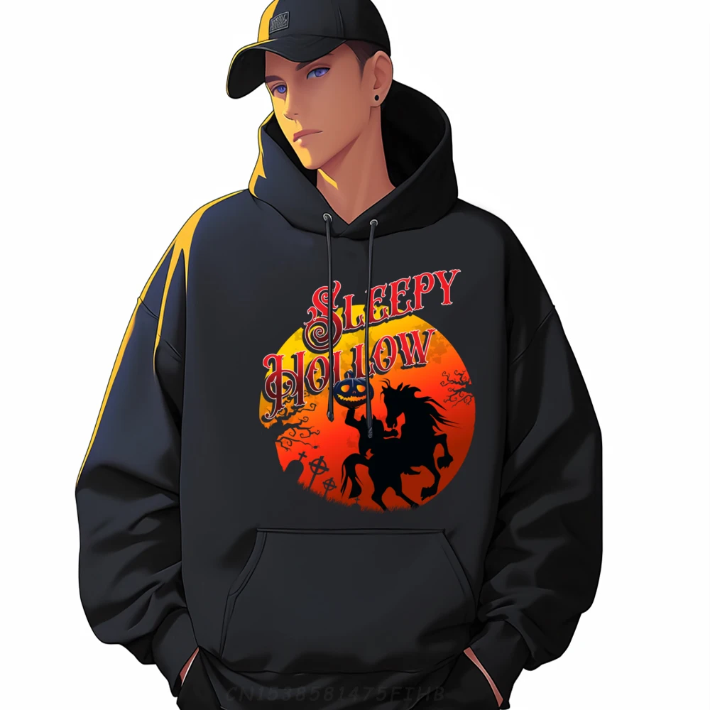 Legend Of Headless Horsemen On Halloween Or Sleepy Hollow Christian Hoodie Men Soft Men's Sweatshirts Punk Style