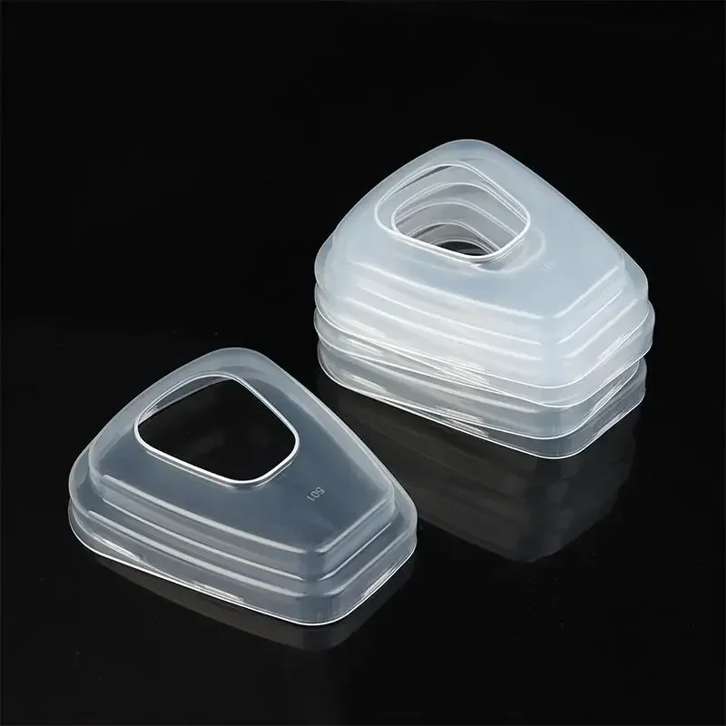 필터 면 커버 필터 면 액세서리 가스 마스크 필터 상자 투명 커버 필터 면 버클 쉘