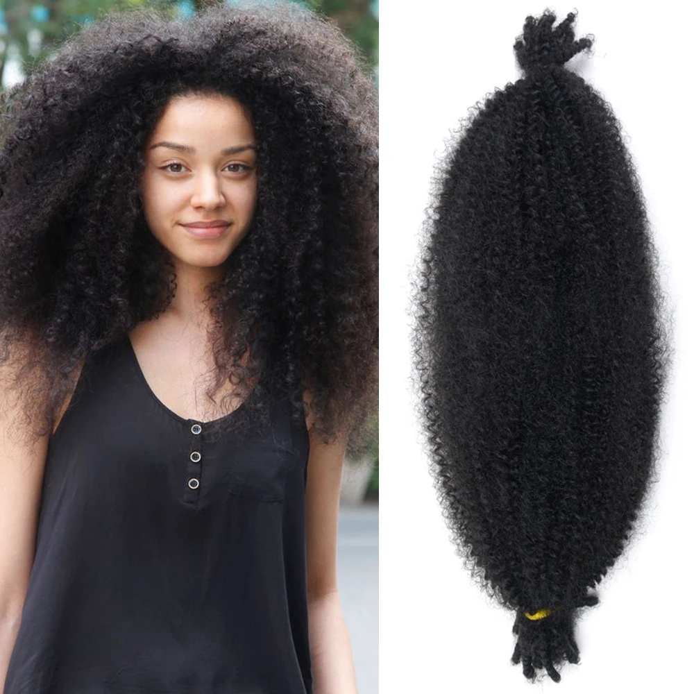 18 Inch Synthetische Gescheiden Veerkrachtig Afro Marley Twist Vlechten Haar Voor Faux Locs Gehaakte Haar Lente Twist Hair Extensions