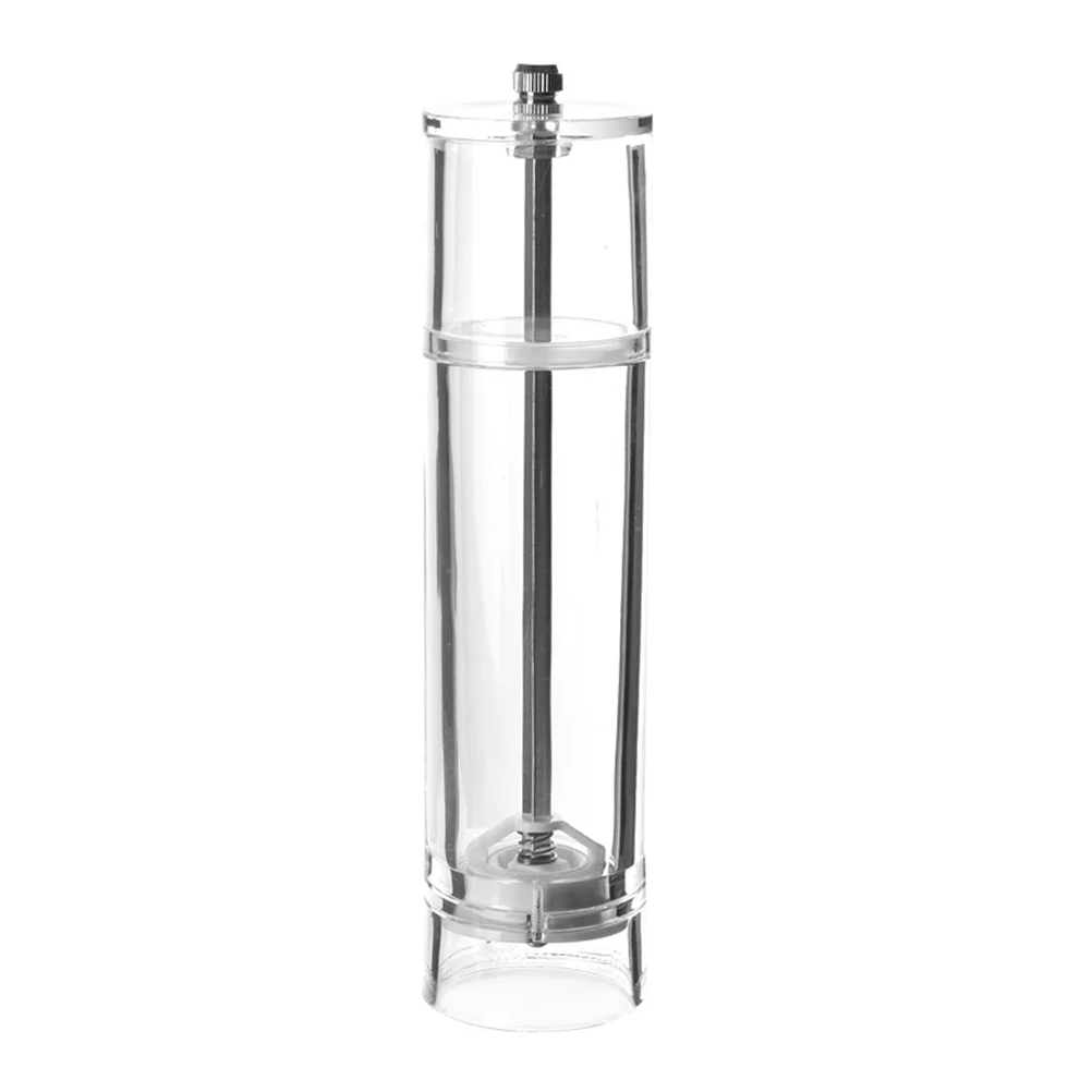 

Pepper Grinder Salt Shaker Refillable Acrylic Manual Mill Coarseness Adjustable Kitchen Bar Home Cafe Suitable For Dry Seasoning