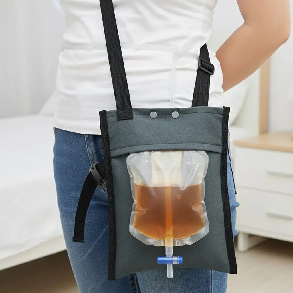 حقيبة غطاء الحقيبة الفغرة المريحة | حامل حقيبة استنزاف ستوما قابل للتعديل للرجال والنساء وكبار السن | يعزز جودة كرامة الحياة #1