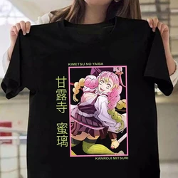 New Kanroji Mitsuri Graphic Print T Shirt Women Summer Casual Round Neck Cozy Short Sleeve Streetwear Fashion Anime Tees