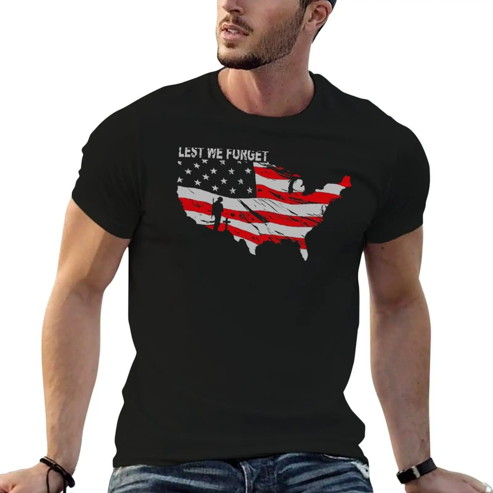 

Lest we forget T-Shirt men t shirt cotton 100% t shirt man cotton funny t shirts cotton T-shirt
