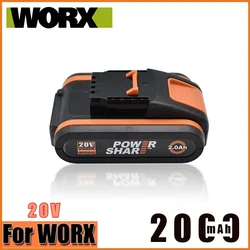 Worx 20V 2.0Ah Lithium battery Rechargeable WA3551 WA3553 WA3553.1 WA3570 for All WORX Electric and Garden Tools