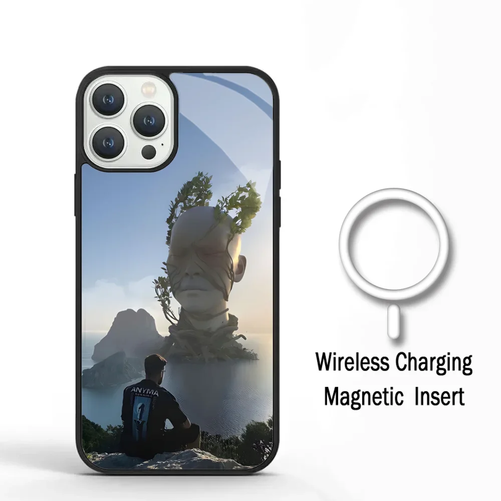 DJ A- Afterlife Anyma Phone Case For IPhone 11 12 13 14 15 Plus Pro Max Mirror Acrylic Cover For Magsafe