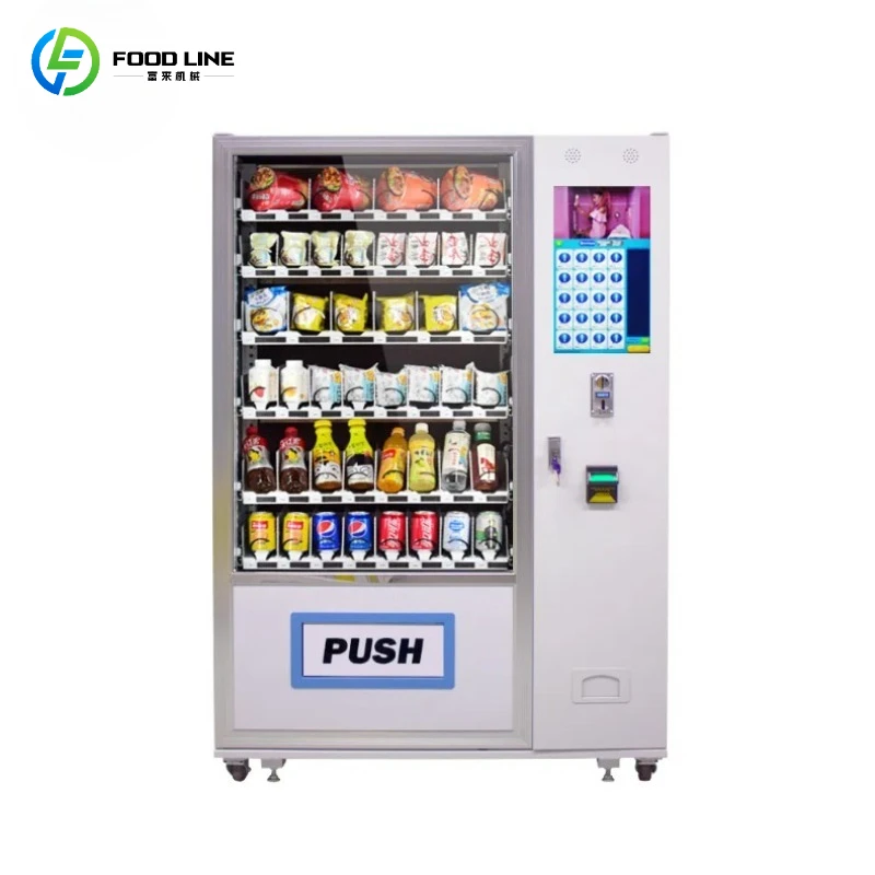 Customized Touch Screen Snack Vending Machine for Foods and Drinks
