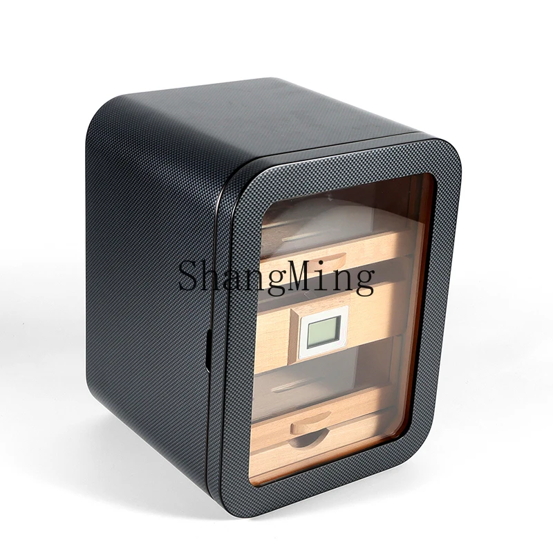 LXY-armario curvo para cigarros, Mini armario hidratante profesional pequeño de humedad constante, estante de capa de madera de cedro para el hogar