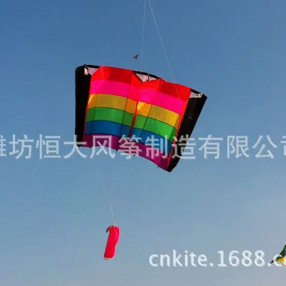 Weifang Kite W230xH110cm Regenboog Vleugels Zacht/Semi Zacht Kite Professionele Kwaliteit Kite Stof Vriend Verjaardagscadeau