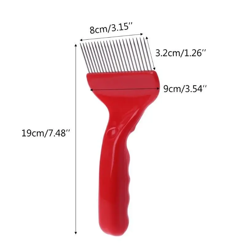 100 Pieces Pack Stainless Steel Uncapping Fork for Honeycomb Beeswax Cap Removing 21 Needles Uncapping Scraper