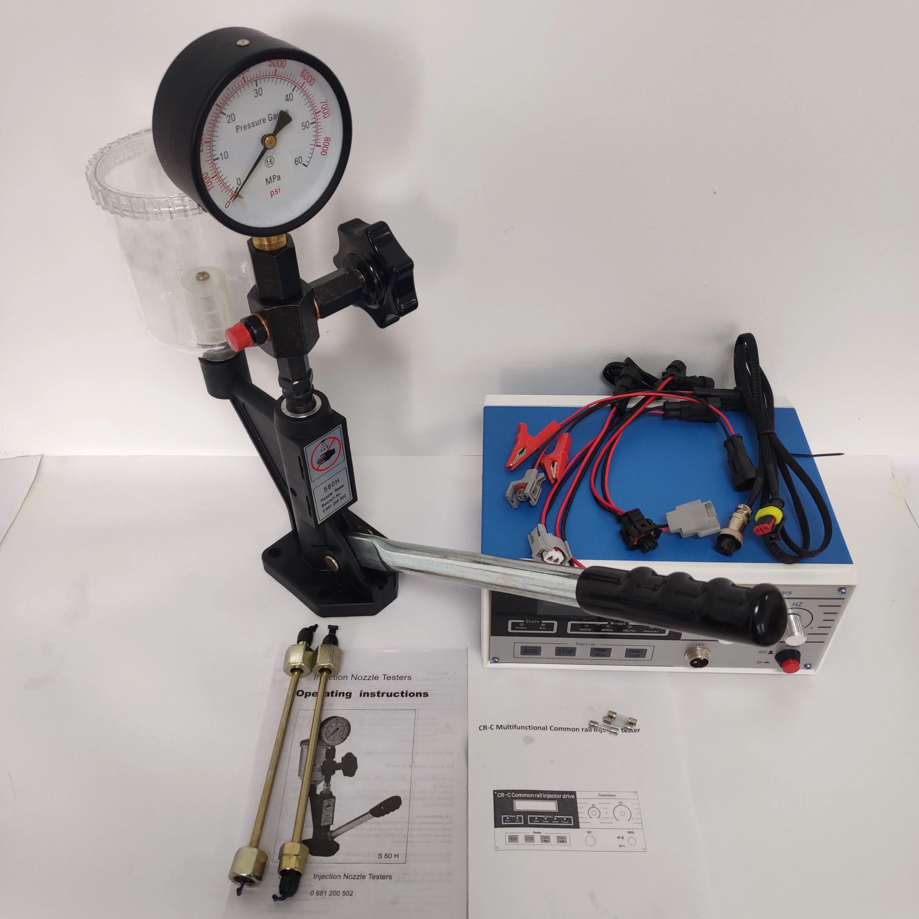 TBTOOLS CR-C 38Pcs Common Rail Diesel Injector Drive S60H Injector Tester Nozzle Validator Tools Set TB216