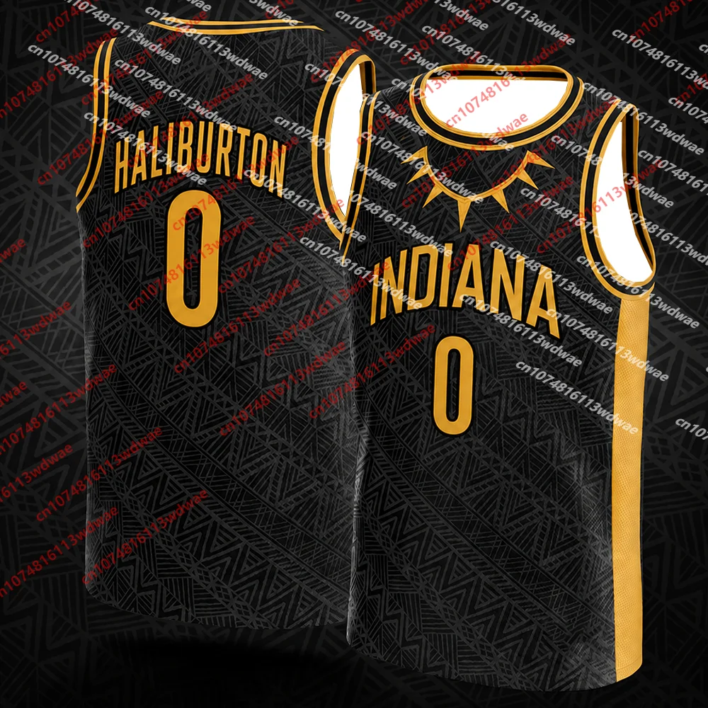 Halliburton #0 Indiana Classics Basketball Jersey Unisex Sleeveless Tank Vest For Men Women Basketball Sports Kid Tee