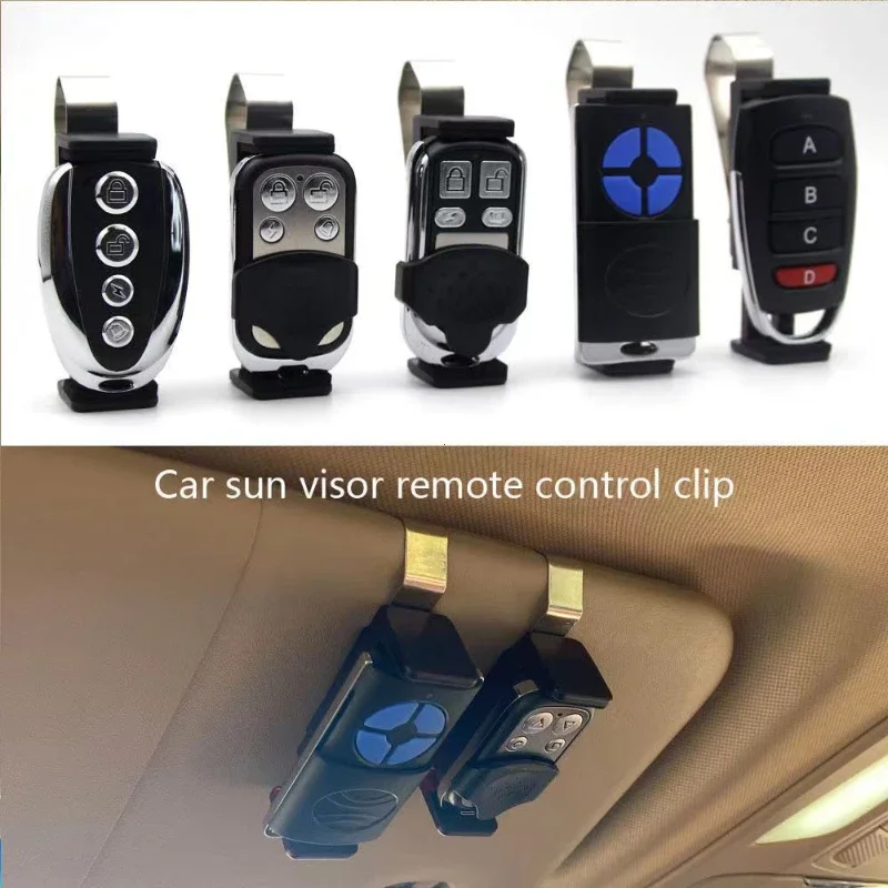 Car Sun Visor Clip Holder Gate Remote 47-68mm for Garage Door Control Car Keychain Barrier Universal Opener Quick Installation