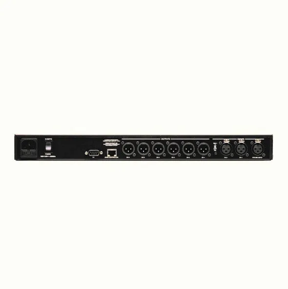 نظام إدارة سماعات كامل باندباس 2 مدخلات XLR و 6 مخارج XLR 2.7 ثانية قابل للتكوين تأخير إدارة سماعات رقمية