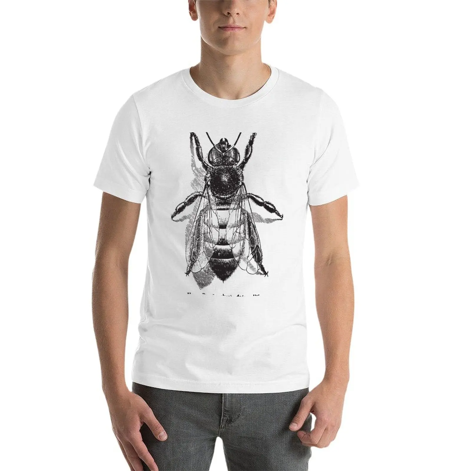 Honey Bee - Vintage Scientific Illustration T-Shirt Man t-shirt customizeds mens graphic t-shirts