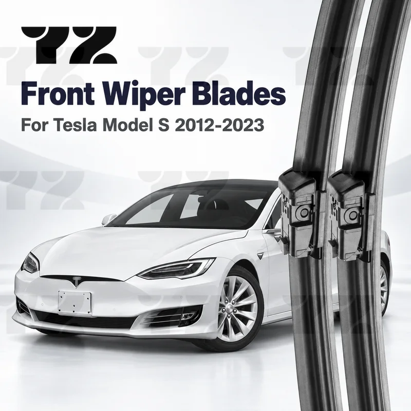 YZ Front Wiper Blades For Tesla Model S 2012-2023 Windshield Windscreen Replacement 28" 17" Easy Installation