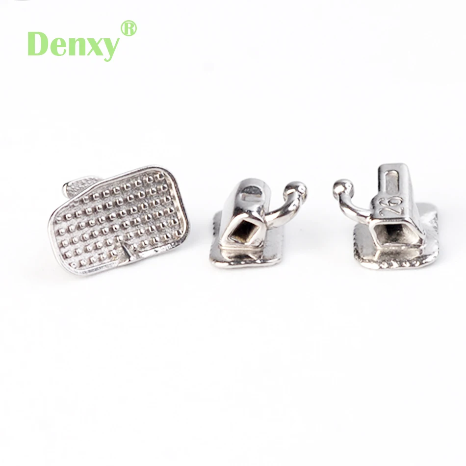 200pc Denxy Dental Orthodontic Buccal Tubes 1st Molar Wide Entrance MIM Buccal Tube Monoblock Non Convertible Ortho Bracket