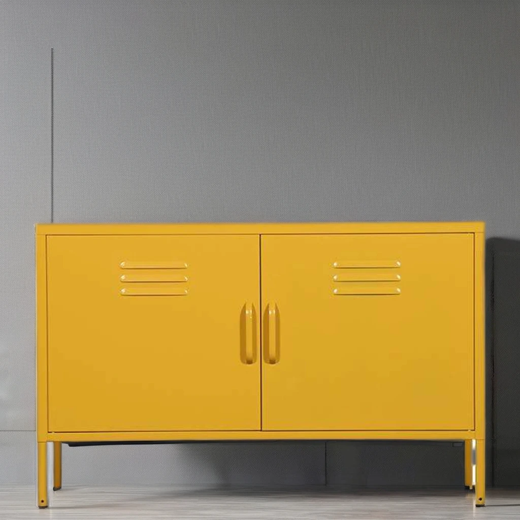 !@2 Door Wide Metal Locker Accent Storage Cabinet,TV Cabinet,TV Stand Locker,living Room