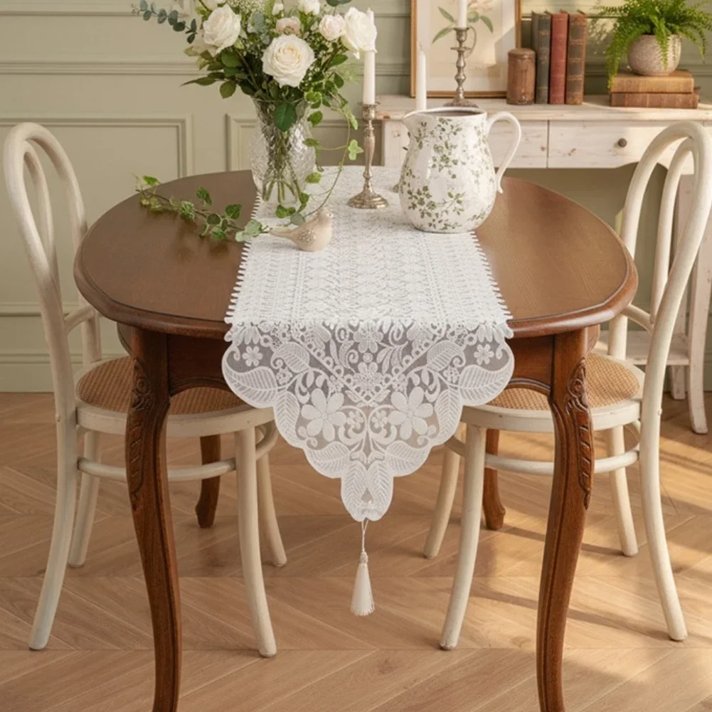TV Cabinet Cover Embroidered Table Cover Adds Sophistication To Dining Budget-friendly Home Decor For Home Use