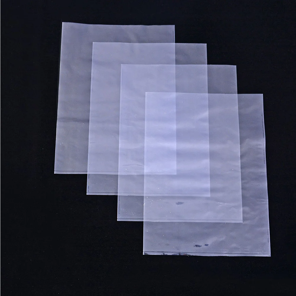 

100Pcs PVC Shrink Wrap Bags Transparent Heat Shrink Film for Handmade Soaps Bottles Packaging Laminating Film Bags