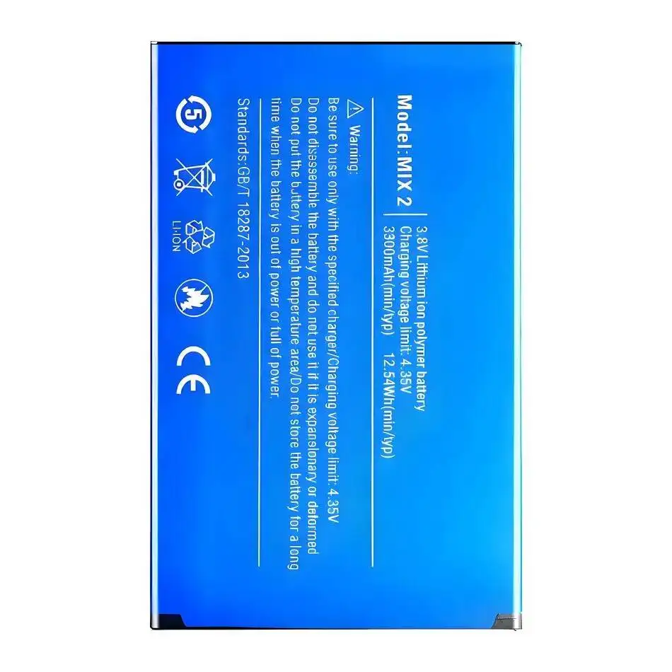 

For Ulefone Mix 2 3300Mah Mobile Phone Battery Reliable Power Supply