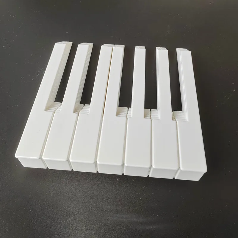 피아노 튜닝 도구, 피아노 액세서리, 한국 피아노 52mm 흰색 키보드 가죽, 한 쌍의 52개