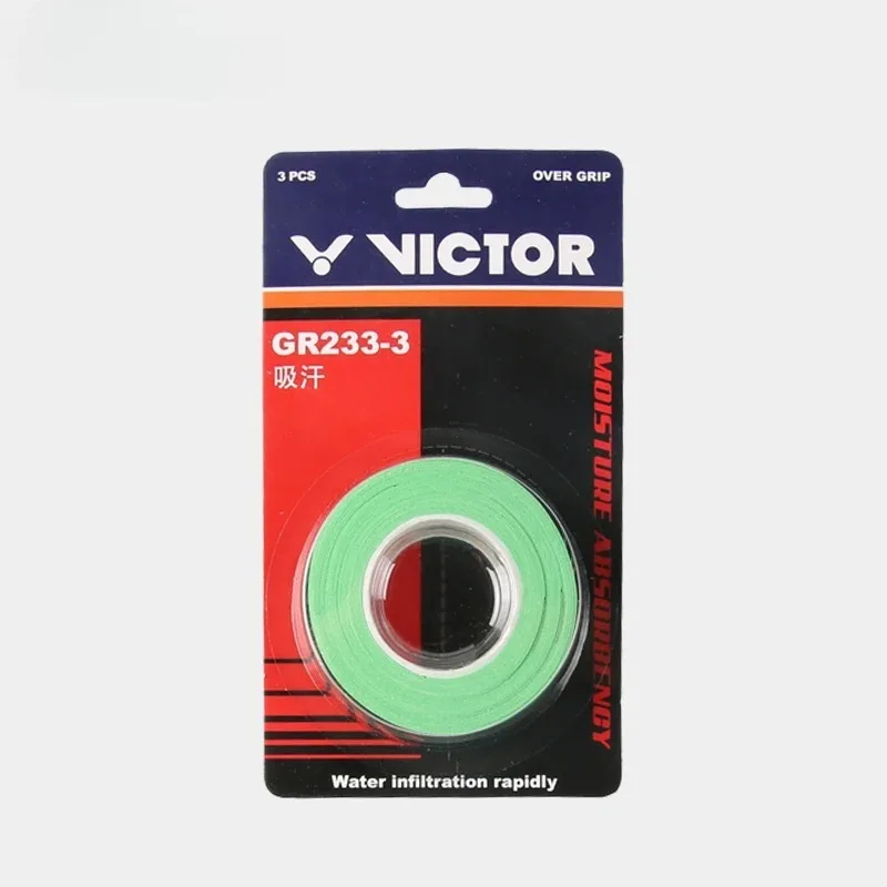 (1 مجموعة 3 قطعة) V مضرب تنس الريشة Overgrip المضادة للانزلاق امتصاص العرق لينة التفاف الصنابير مضرب اللزوجة القبضات GR262-3 GR233-3 #5