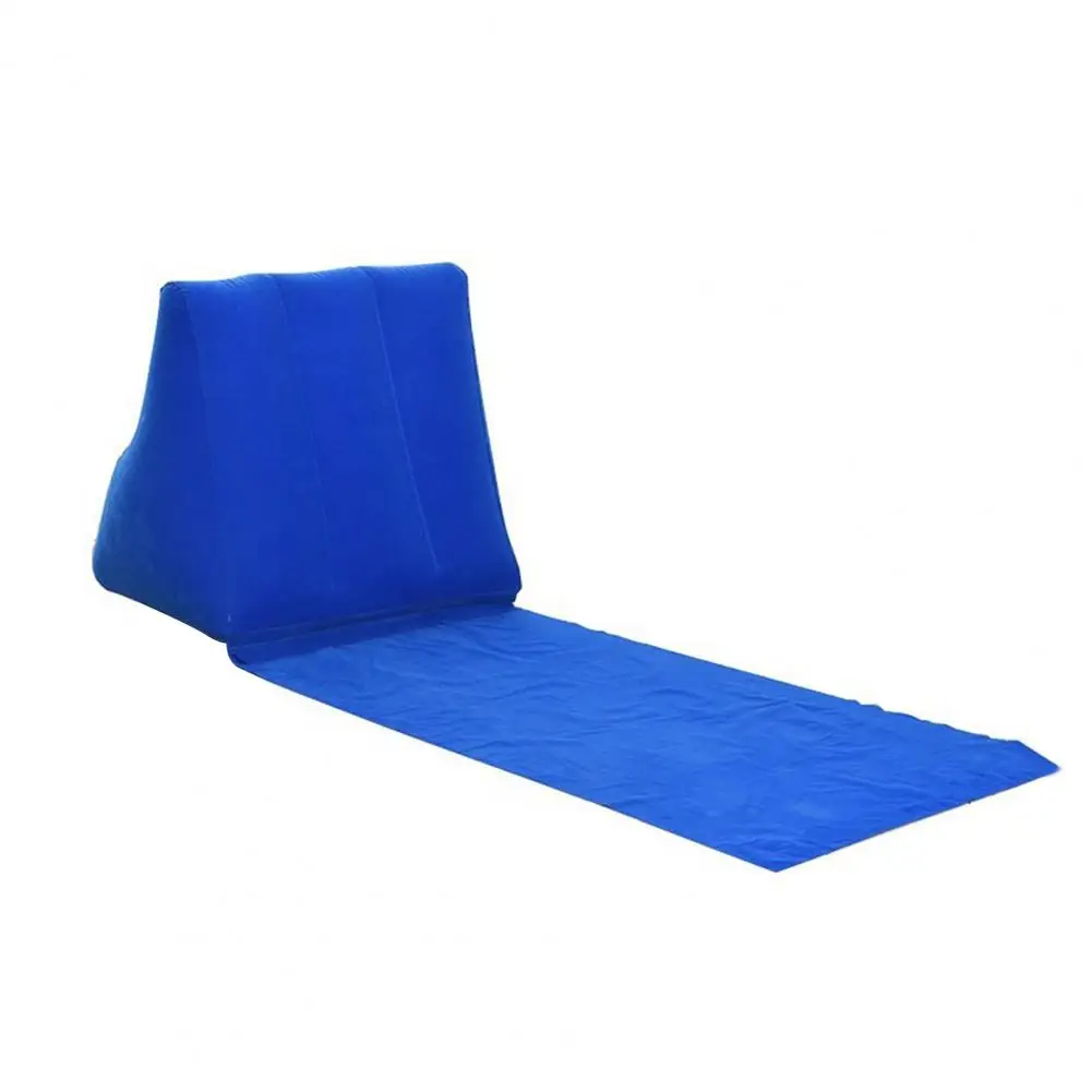 Camping Pillow Triangular Cushion PVC Pillow Folding Inflatable Travel Mattress Beaching Leisure Lounger Back Pillow Cushion