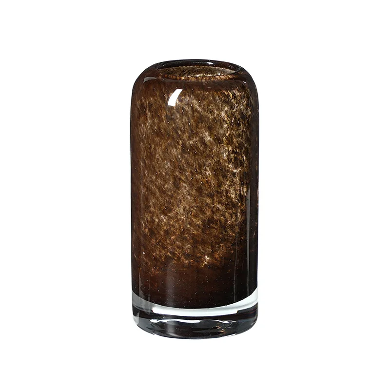 

Premium brown glass vase B & B living room dining side cabinet hydroponic home creative decoration