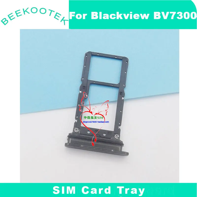 Original Blackview BV7300 SIM Card TF SIM Card Tray Cell Phone SIM Holder Slot Adapter Parts For Blackview BV7300 Smart Phone