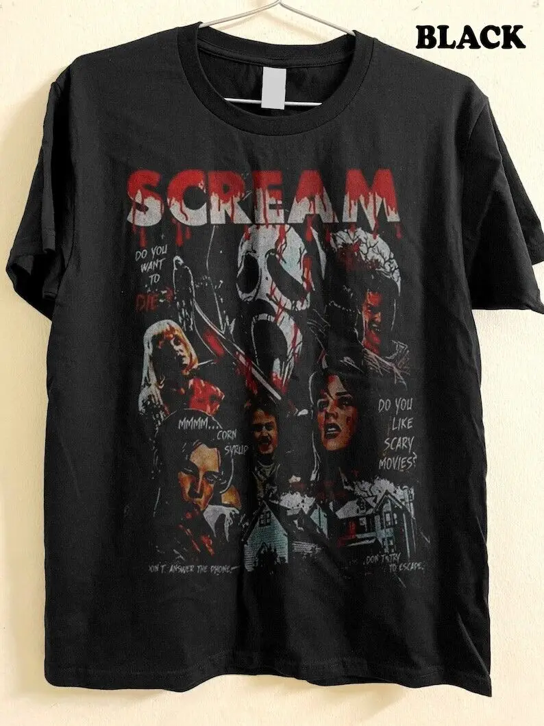 Scream Horror Movie Ghostface Sweatshirts Horror Movie Unisex Tshirt KH0183