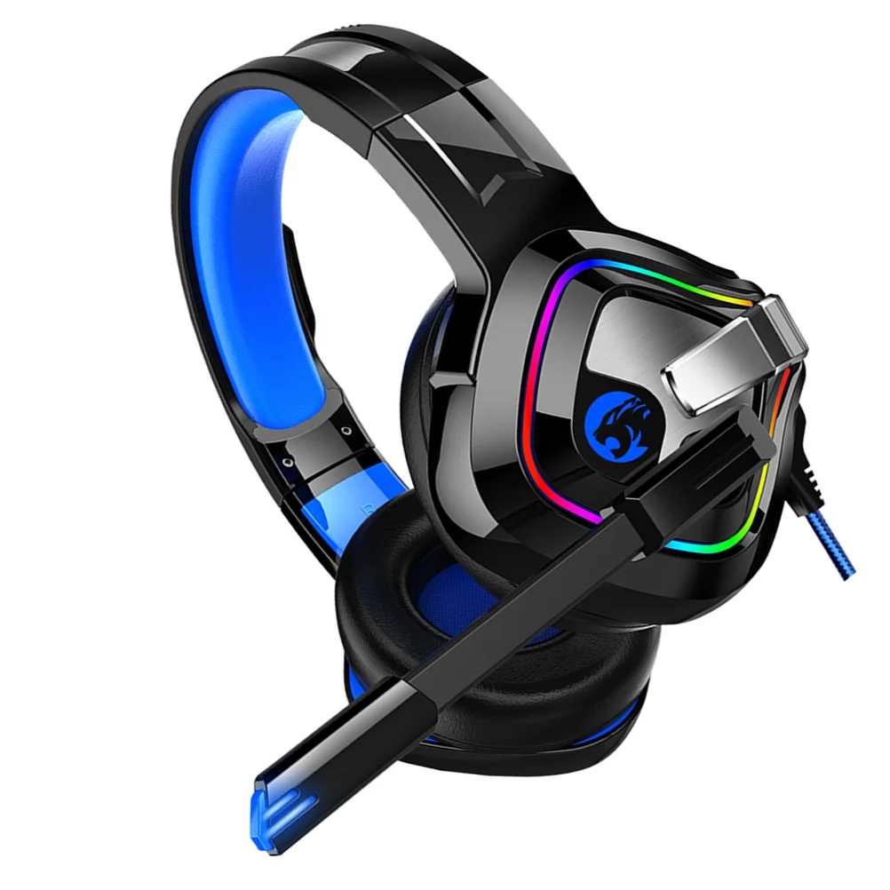 

Flashing Headset 50Mm Driver 4D Surround Sound 90 Degree Rotatable Noise Canceling Gaming Headphone Rgb Light Usb