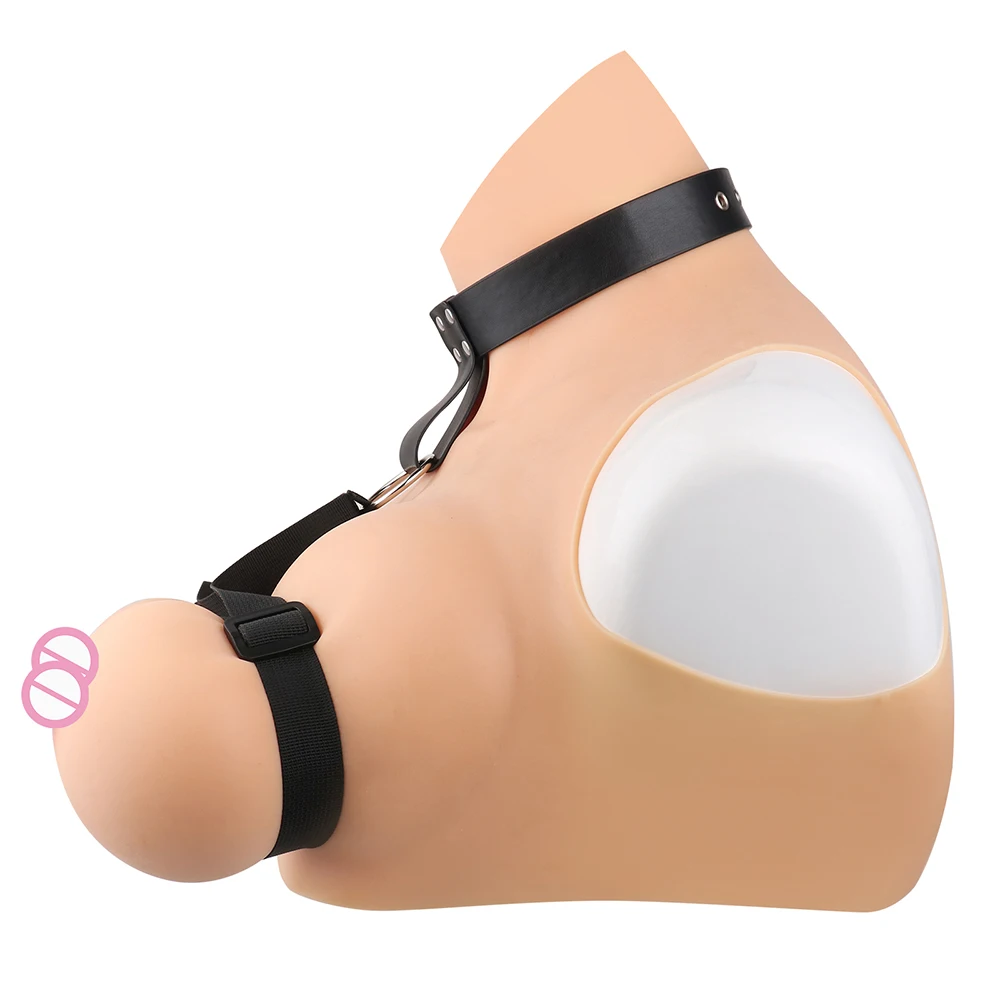 QKKQ ウェアラブルレザー＆ポリエステル製バストベルト、セックスブラストラップオン、バストベルト、チェストバインド、ブレストボンデージ、BDSMゲーム、セクシーアクセサリー