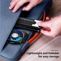 Laptop Cooling Fan with 2/4 Fans Foldable Gaming Laptop Cooler Fan RGB Silent Portable Laptop Holder for 11-17.3 Inch Laptops