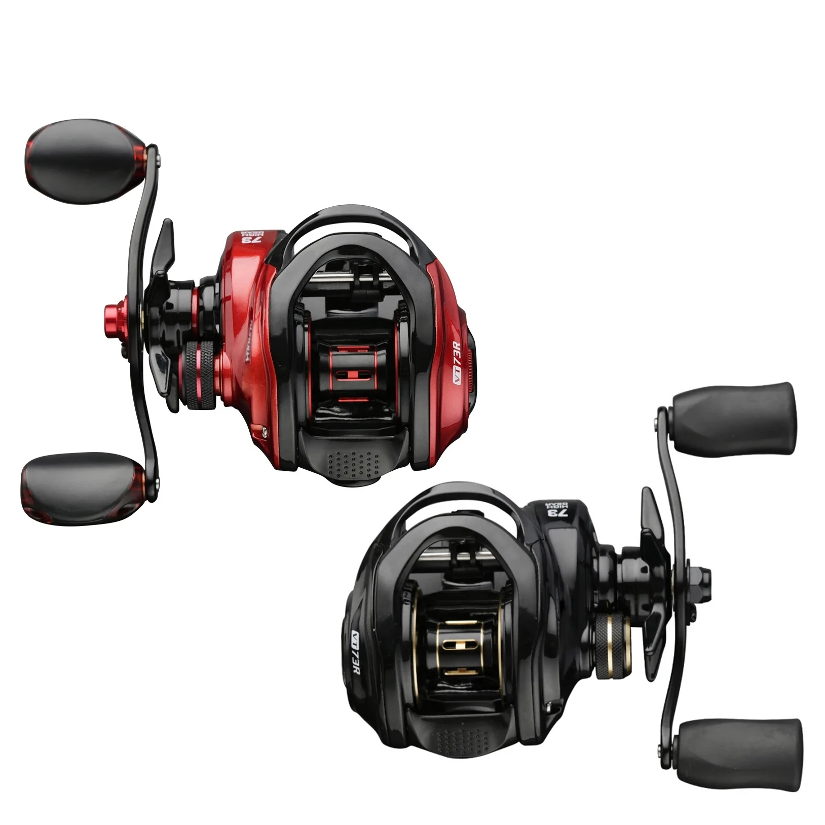 Baitcasting Fishing Reel 7.3:1 High Speed Max Drag 8KG Fishing Reel For Bass Fishing Bait Casting Reel