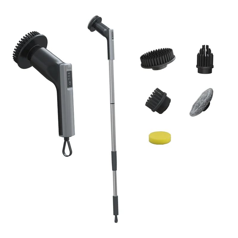 

Инструменты для уборки дома, кухонный очиститель, электрический скруббер, 110 см, выдвижная длинная электрическая щетка для чистки с удлинителем