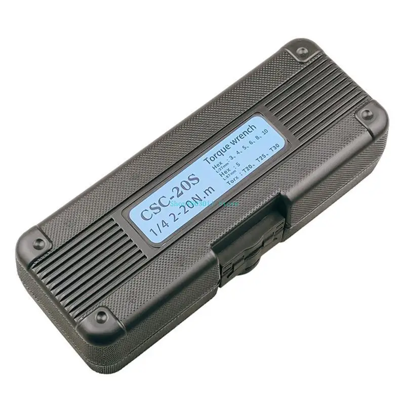 

T3LD 1/4 Inch Drive Torque Wrench Set Adjustable Bike Preset Torque Wrench Bits Window Torque Value Display Durable