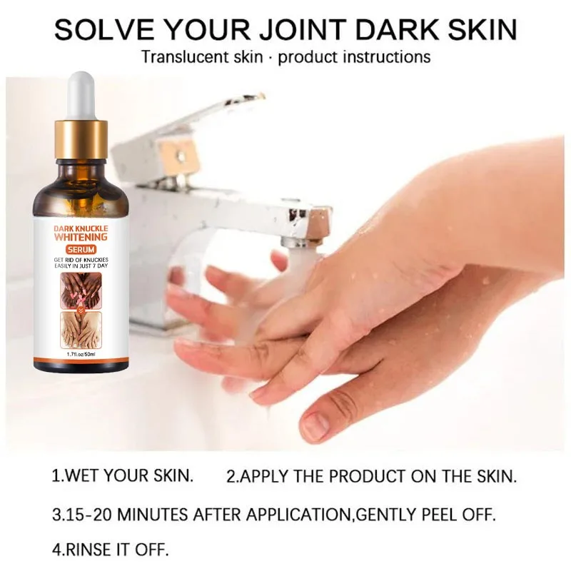 Skin Beauty Essence Lighten Skin Tone Removal Elbows Knee Melanin Dark Knuckle Reduce Dullness Moisturizing Brightening Serum