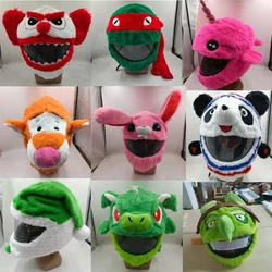 Motorcycle Full Helmet Cover Cartoon Plush Animal Helmet Cover Dust Protection Funny Helmet Cover Motorcycle Accessories