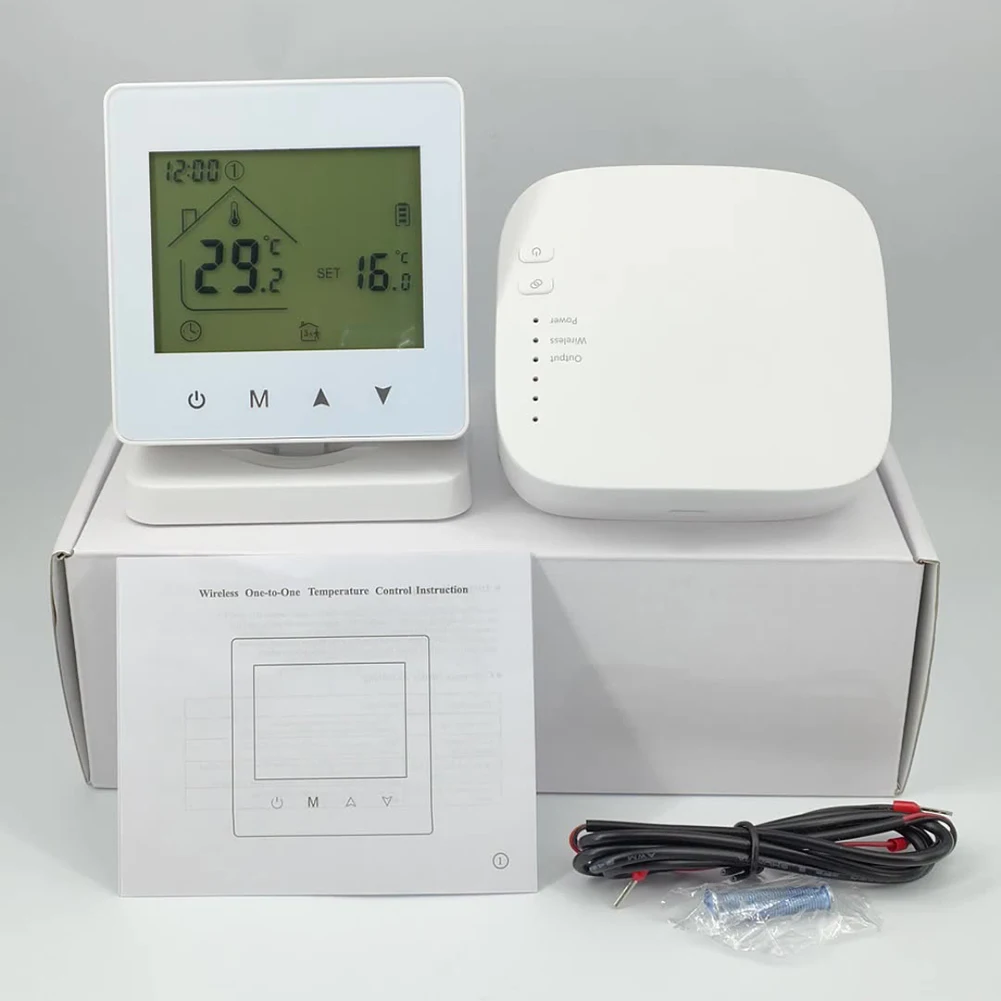 Smart RF Wireless WiFi Thermostat For Gas Boiler Heating Battery Powered Temperature Controller Programmable