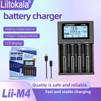 LiitoKala Lii-M4 18650 LCD Test Capacity Suitable battery Charger For 3.7V 26650 18350 21700 18500 1.2V AA AAA 4 Slots
