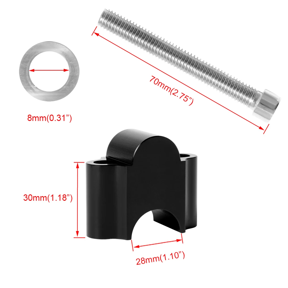 Motorcycle Handlebar Riser Bar Mount Handle Clamp Heightening Column Modified Accessories Universal 22mm/28mm