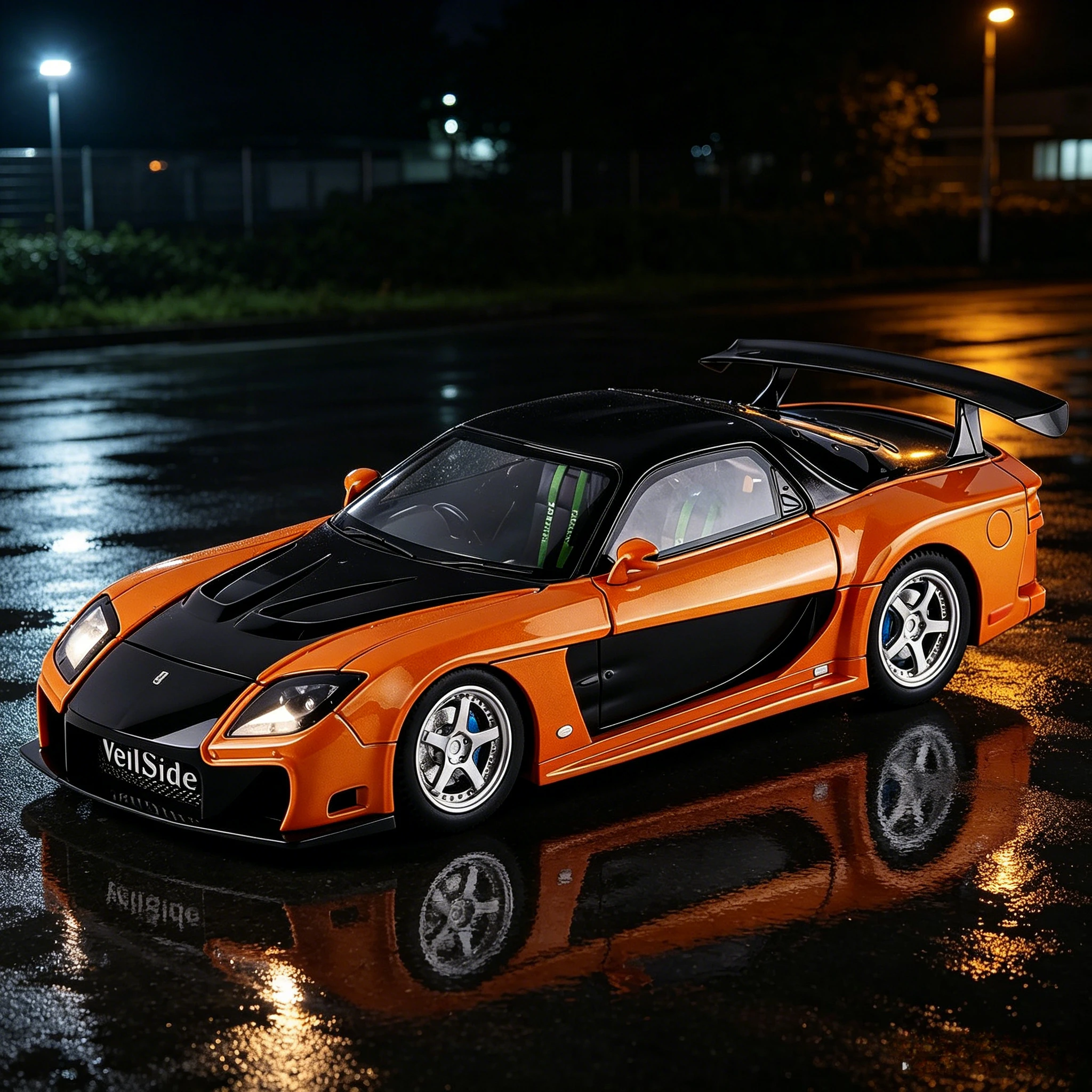 

1:24 RX7 RX-7 Racing Rally Super Sport Toy Car Diecast Metal Rally Miniature Sound & Light Gift Collection