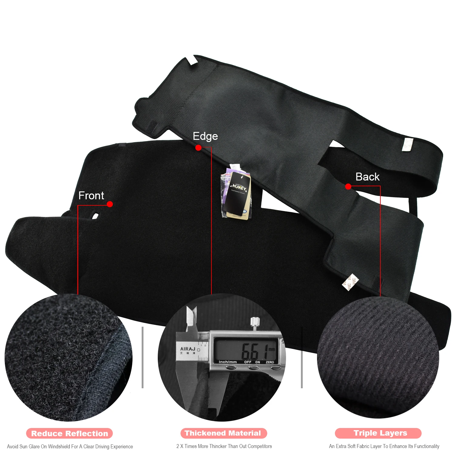 Xukey Dashboard Cover Dash Mat Dashmat For Chevrolet Silverado C1500 C2500 C3500 K1500 K2500 K3500 1988 - 1994